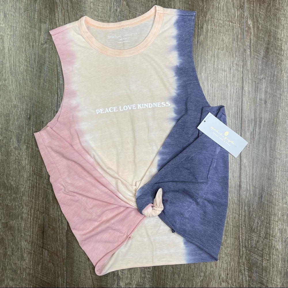 Spiritual Gangster Tie Dye Tank Top Size Medium - Picture 1 of 11